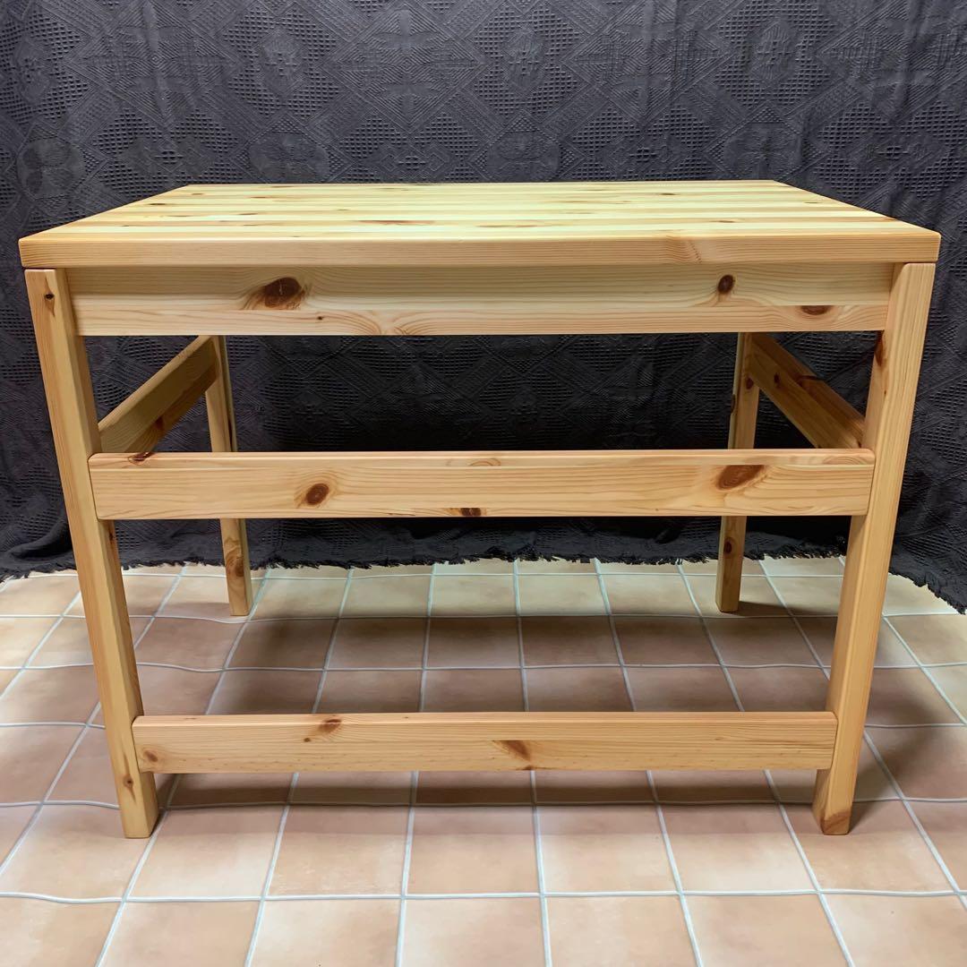 【天板ワックス処理済み】無印良品 パイン材デスク 幅86 リモートワーク 勉強机