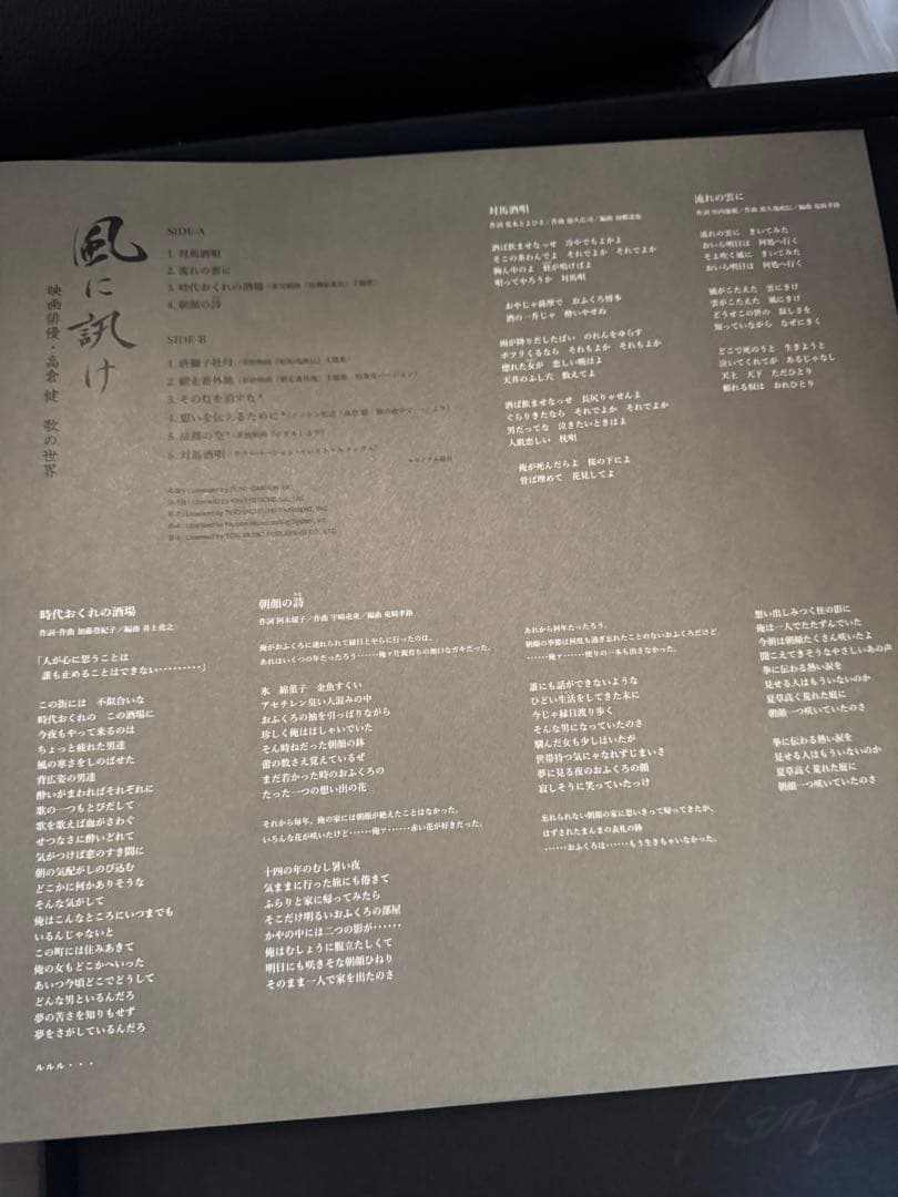 高倉健 TIMELESS VOICE レコード CD