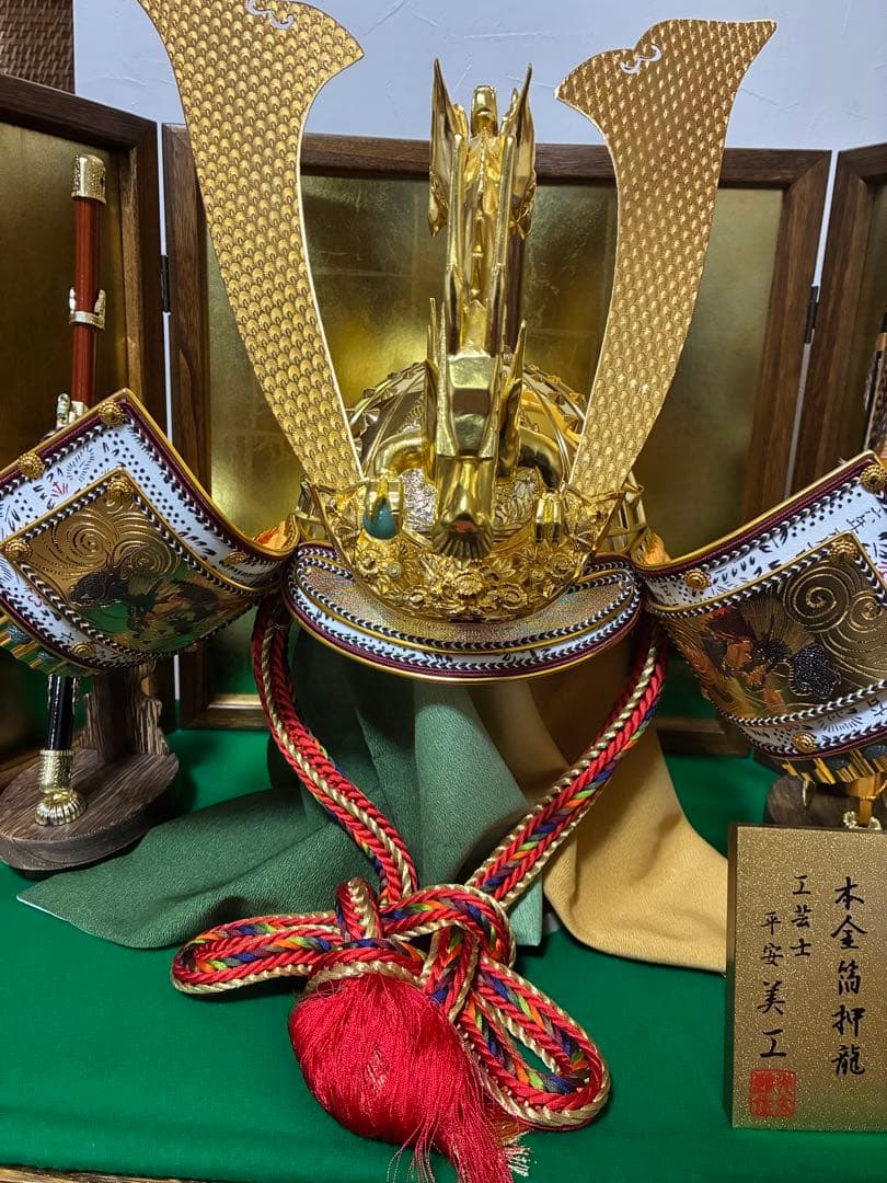 五月人形　兜　平安　美工