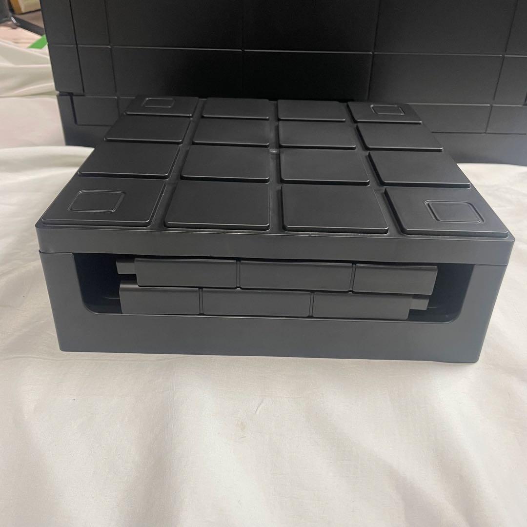 ◯岩谷マテリアル グリッドコンテナ 収納ボックス 3個セット 黒