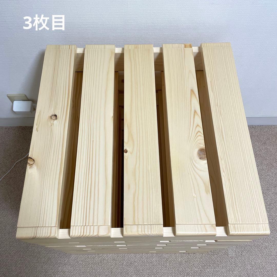 簡単に組み替えができるパレットベッド（すのこベッド） シングル分8枚