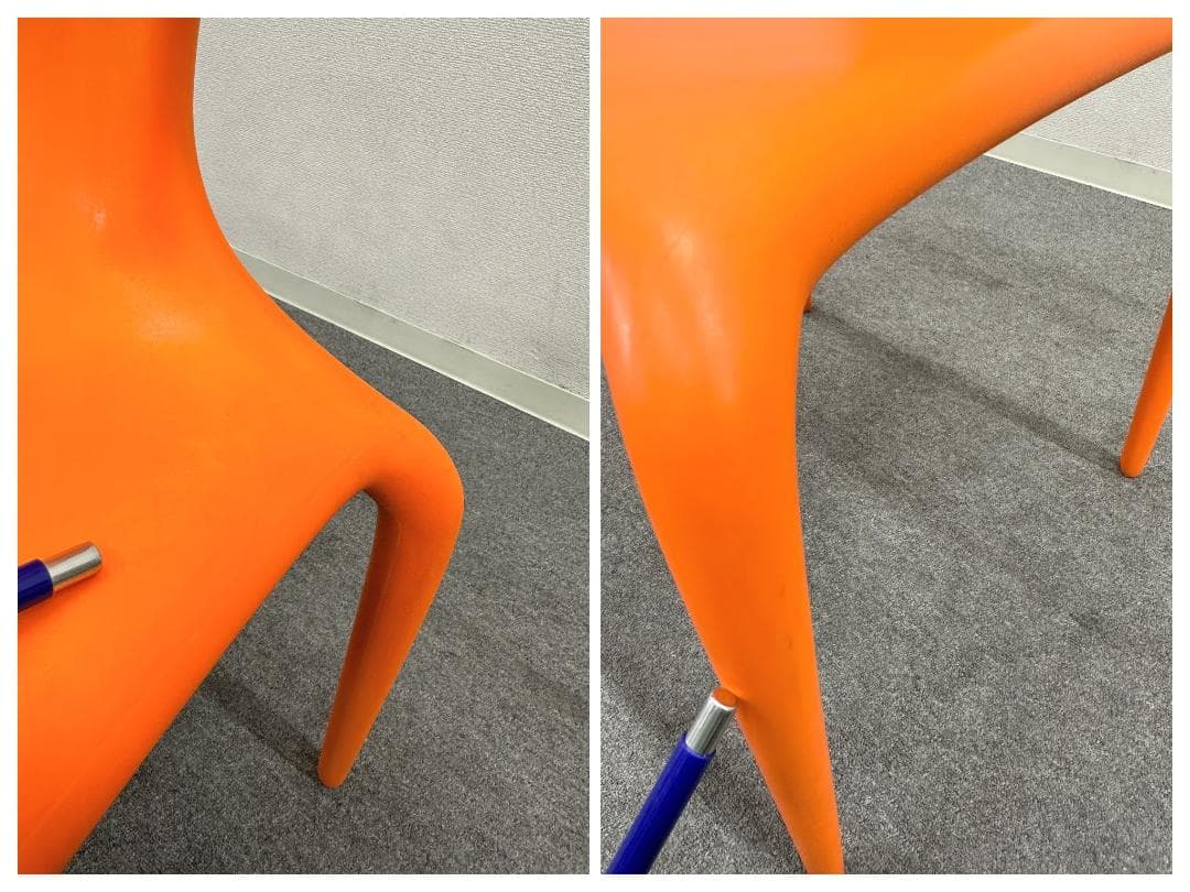 ■モローゾ■スーパーナチュラルチェア　ダイニング　オレンジ　屋外　スタッキング