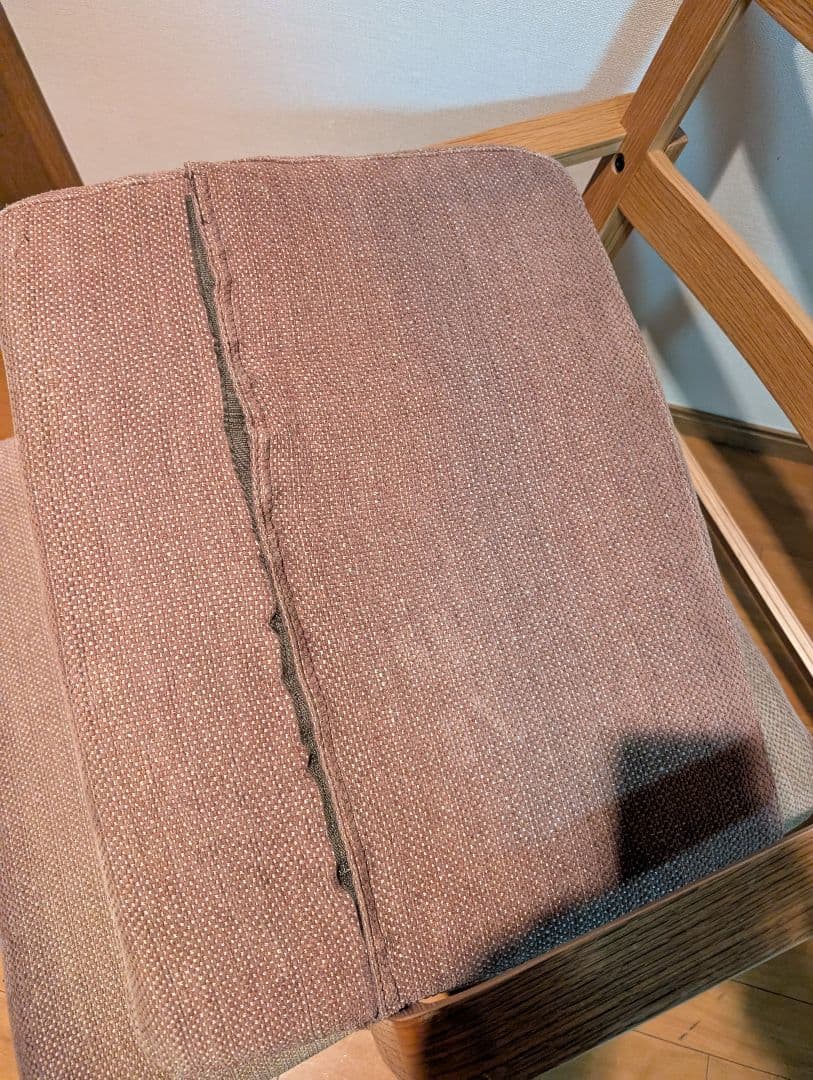 《送料込》無印良品リビングでもダイニングでもつかえるソファチェア アーム 椅子