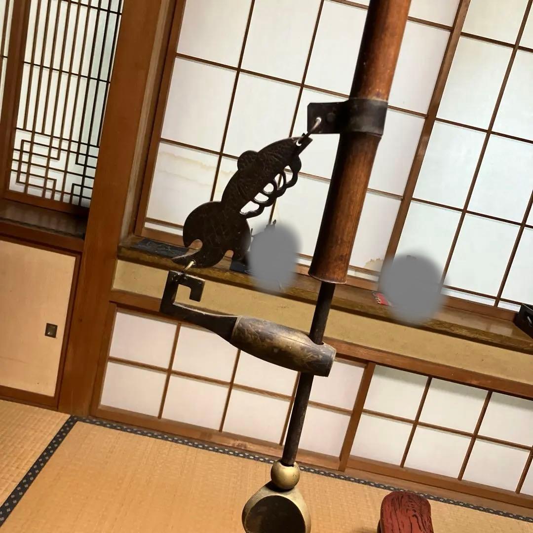 新潟市中央区引き取り限定　自在鉤　囲炉裏　骨董