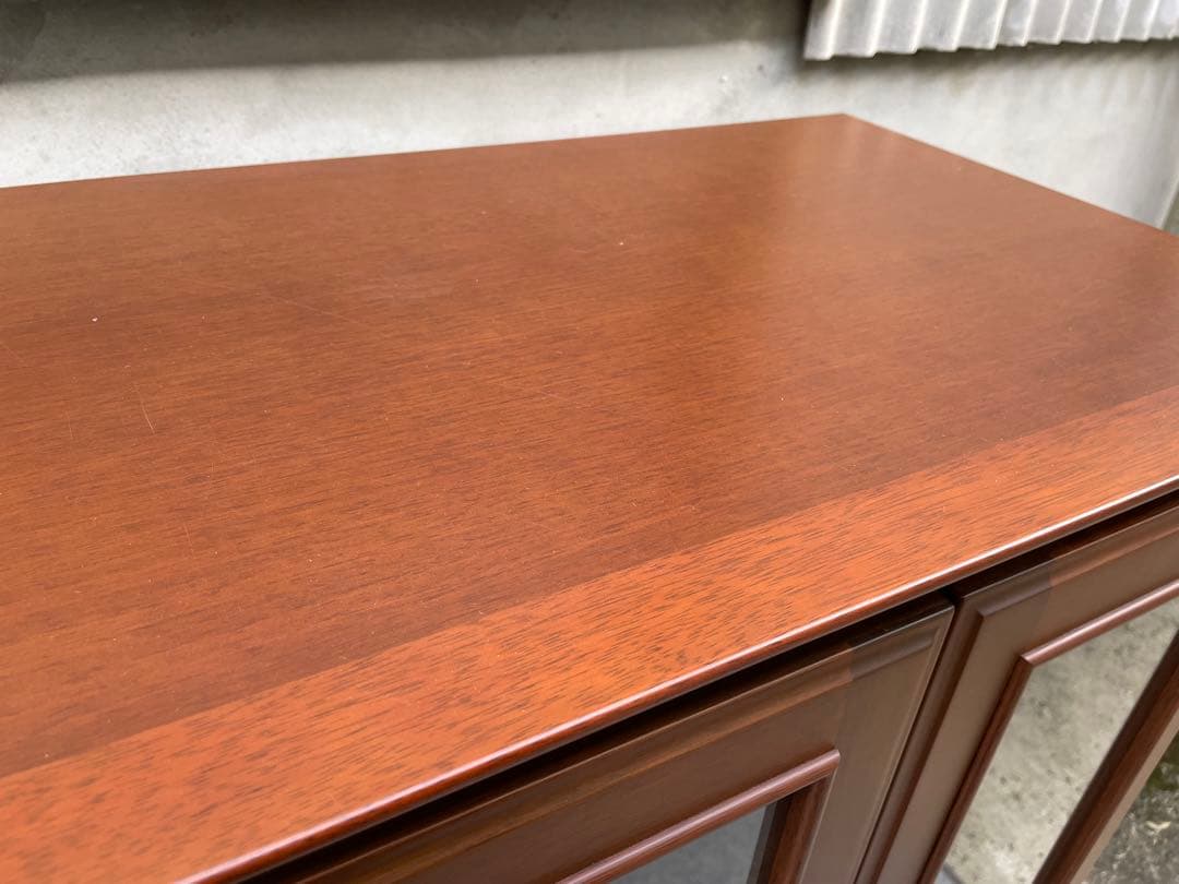 近隣配達可能　美品　マルニ木工　地中海　キャビネット　カップボード　②