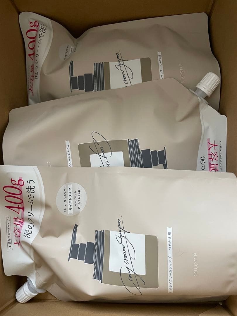 cocone クレイクリームシャンプー 本体1つと詰め替え3つセット⭐︎