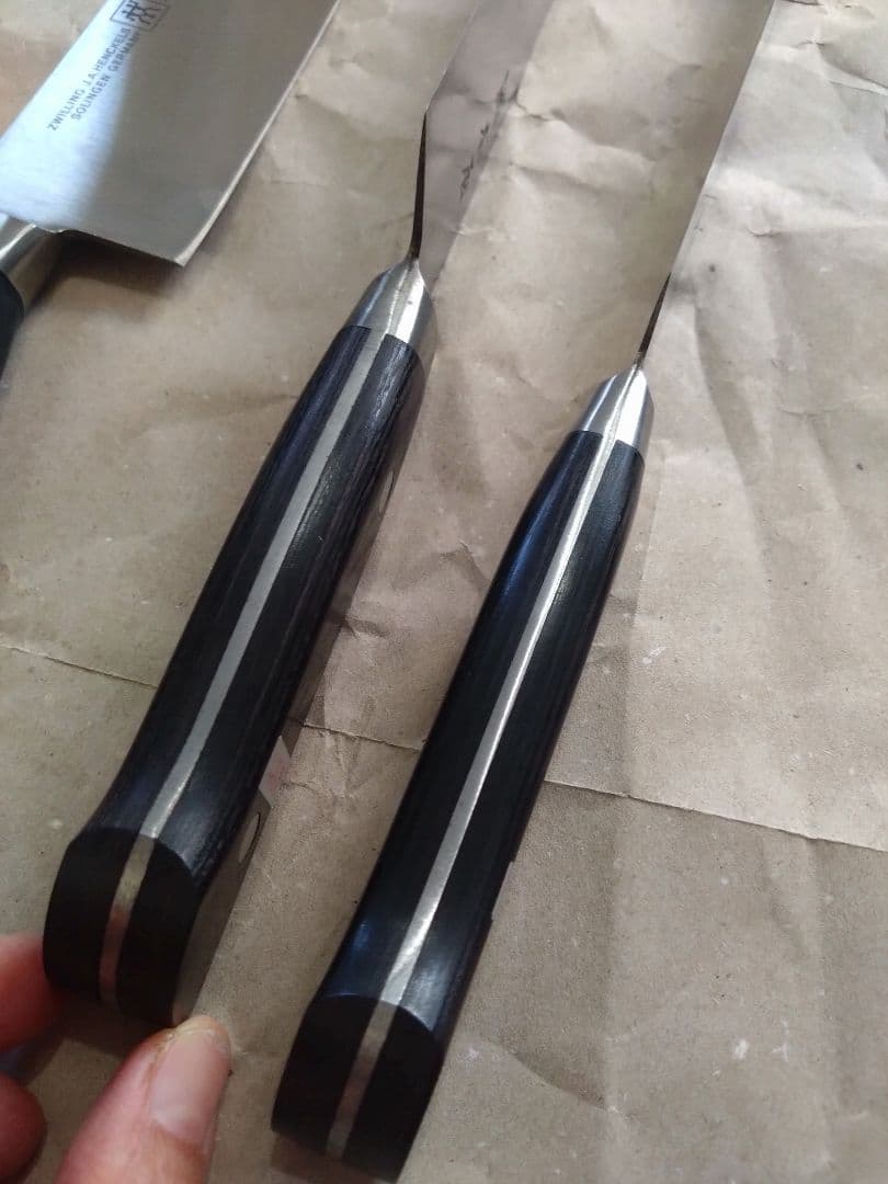 木屋 (井筒木) 国産炭素鋼　ヘンケルス 牛刀　筋引き包丁　三徳包丁 No.3