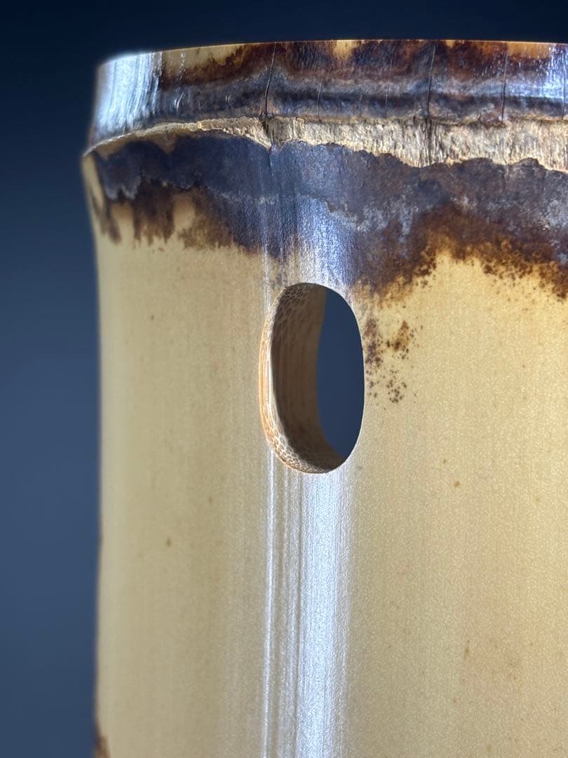 千家十職『十三代 黒田正玄』造 一重花入 銘「瑞雲」表千家十三代 即中斎 書付