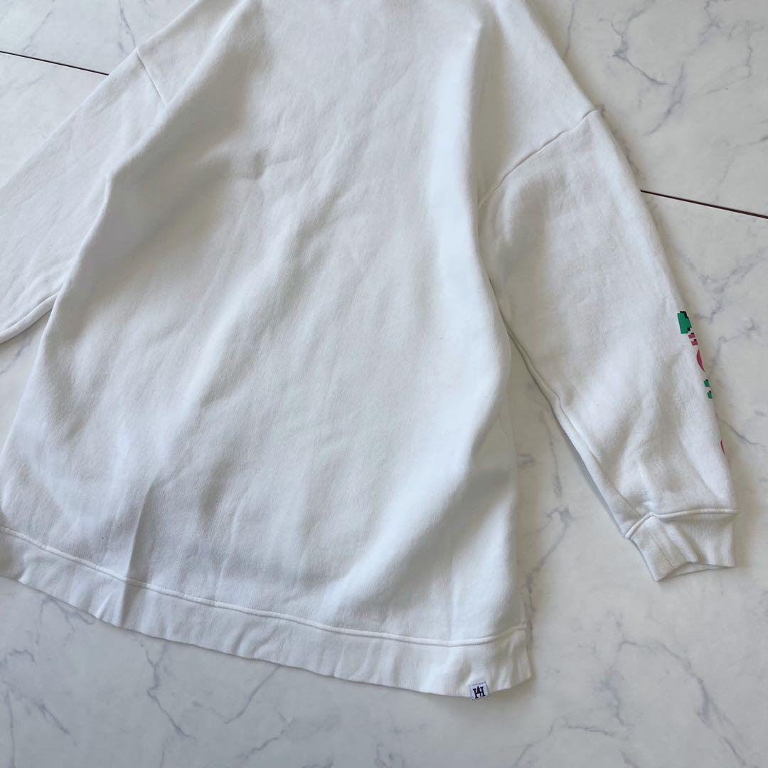 ヒステリックグラマー ヒスガール スウェット トレーナー オーバーサイズ 白