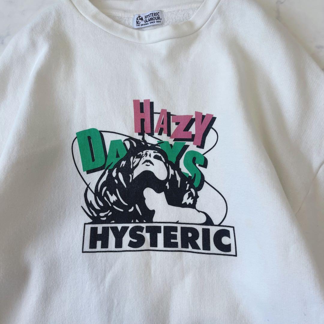 ヒステリックグラマー ヒスガール スウェット トレーナー オーバーサイズ 白