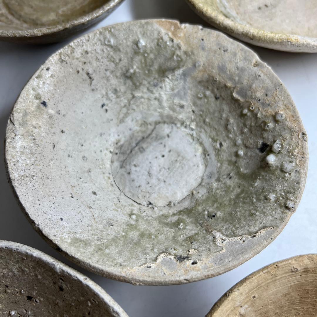 専用　鎌倉時代　山茶碗5客　口径約14~15.5㎝　東Y7-1225③タエカ