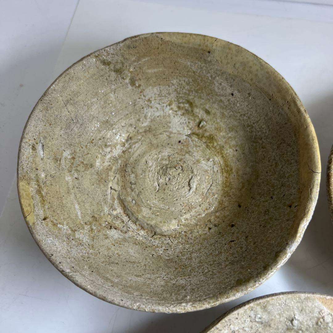 専用　鎌倉時代　山茶碗5客　口径約14~15.5㎝　東Y7-1225③タエカ