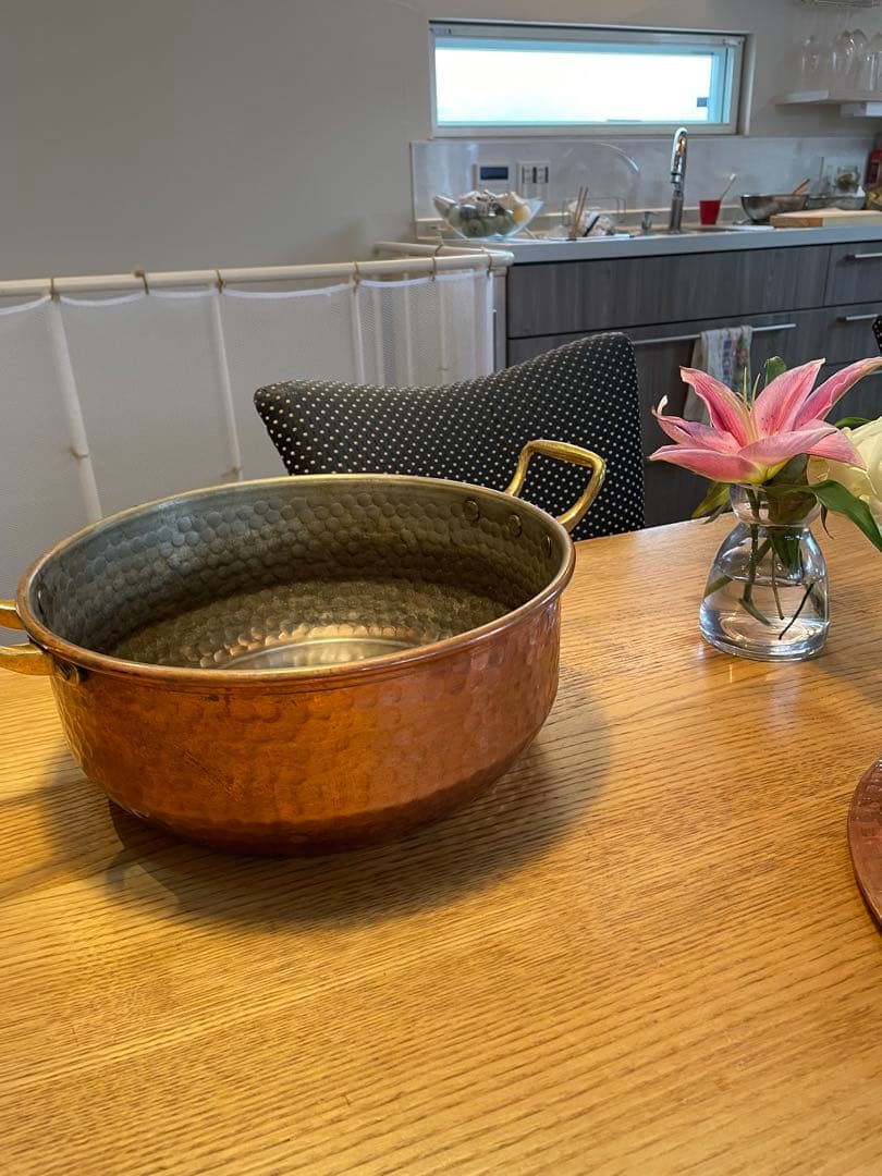 銅鍋　両手鍋　調理器具　キッチン用品
