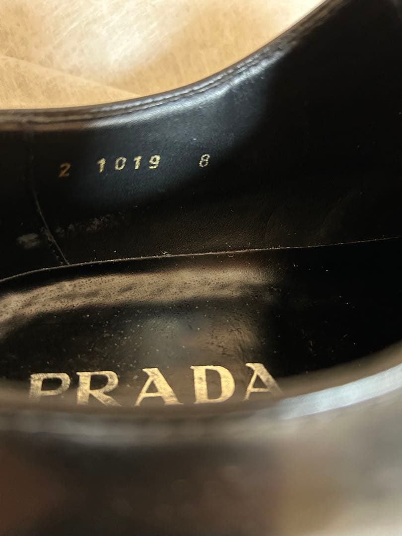 PRADA プラダ　レザー　シューズ　ブラック　27.0cm