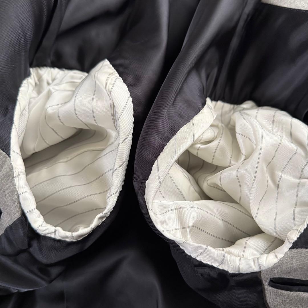 ジョンローレンスサリバン スーツセットアップ ウール100% グレー 34 36