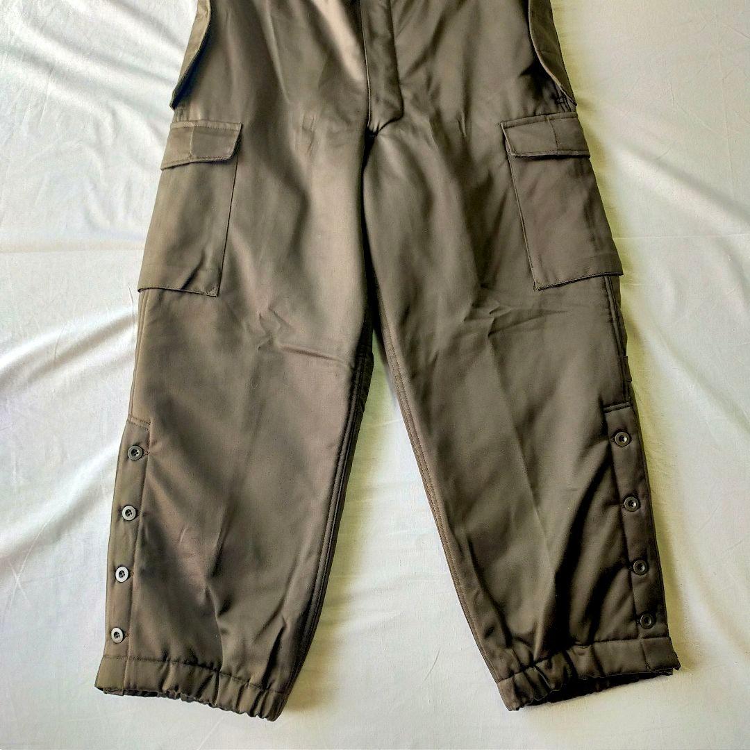 古着　オーストリア軍　オーバーオール　サスペンダー　中綿入り　ユーロ　80s