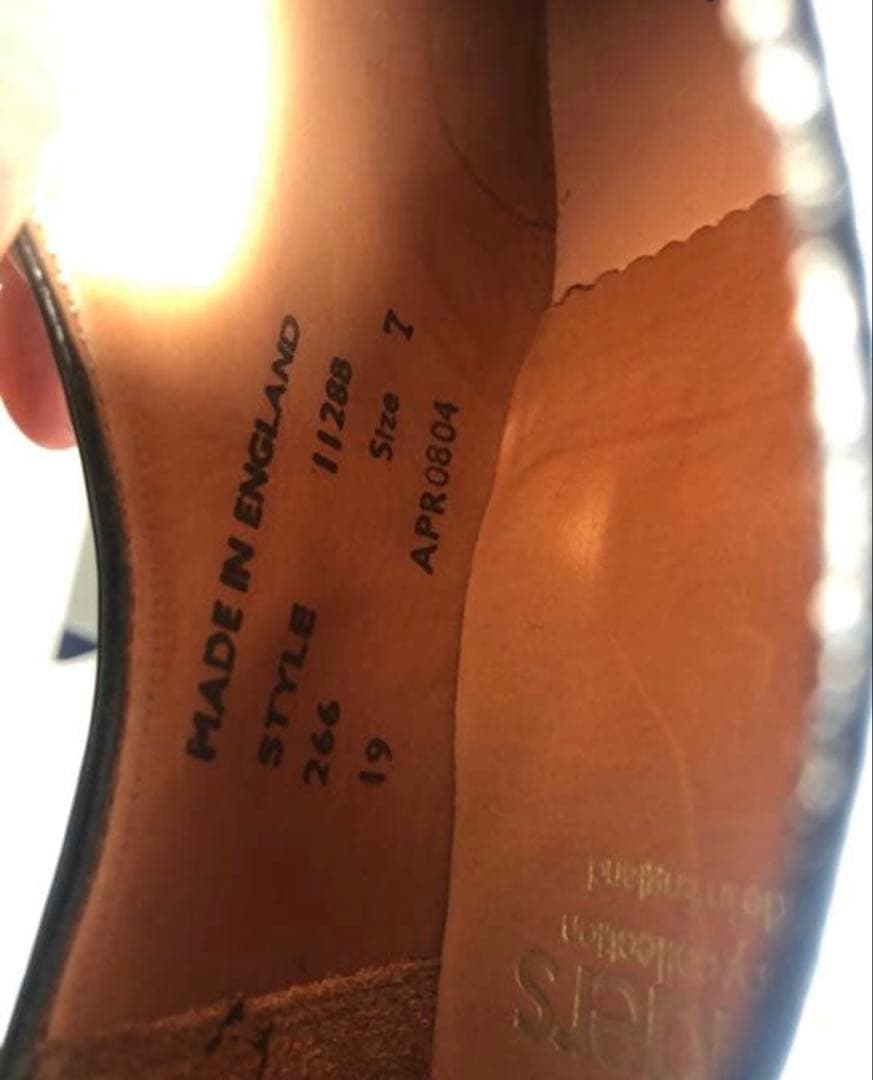 サンダース　ミリタリーダービー　イギリス製　UKサイズ7