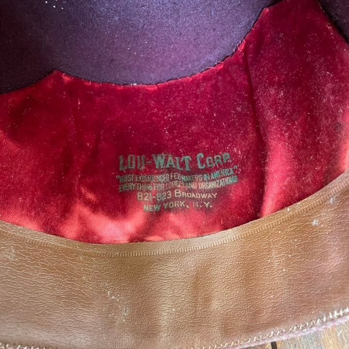 超レア！豪華ケース付き　秘密結社フリーメイソン帽子　アメリカアンティーク雑貨古着