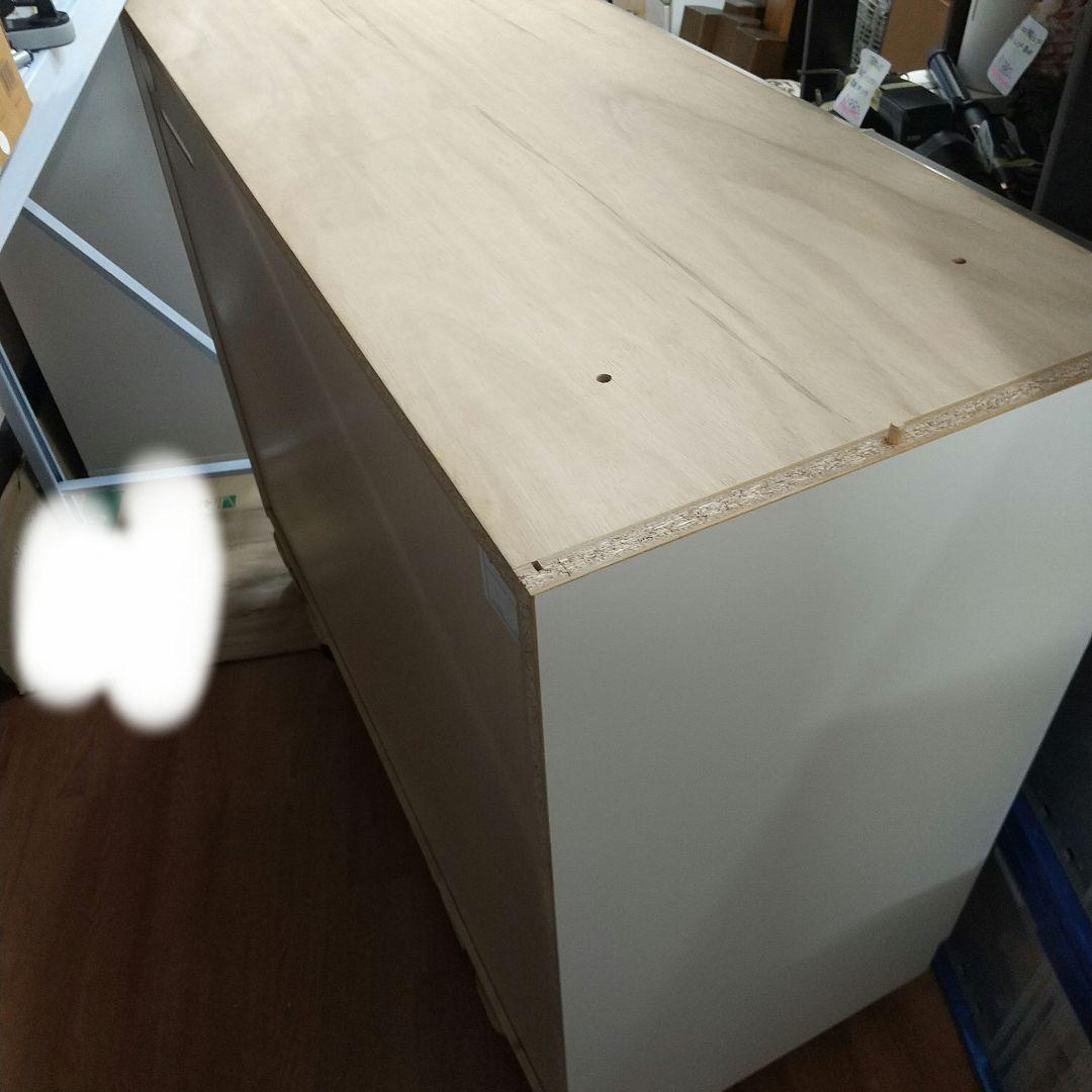 [送料込]美品　ニトリ アルミナ 120KB WH キッチンボード　引取歓迎！！