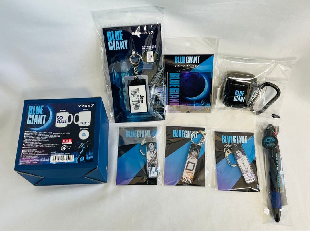 【貴重✨全巻初版・帯付き・グッズ全て新品未使用品】ブルージャイアントセット