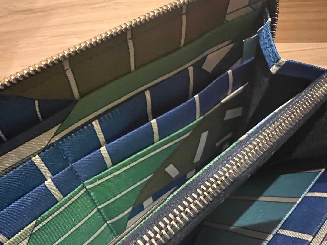 HERMES アザップ シルクイン ゴールド ラウンドファスナー長財布