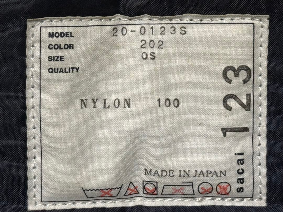 sacai バックパック　リュック　サカイ　20-0123S