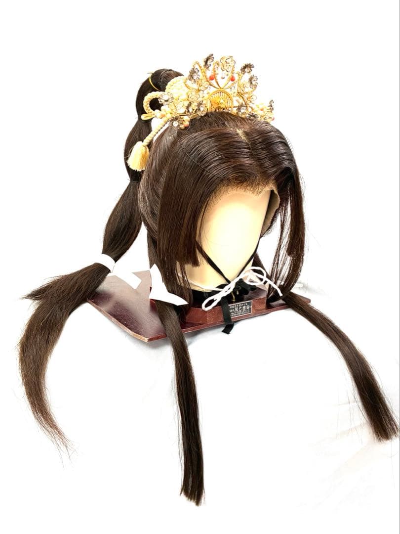 辰巳８号サイズ.ポニー、中古日本髪かつら、大衆演劇かつら、舞踊かつら、簪つき