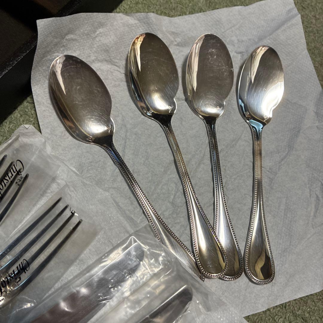 Christofle カトラリーセット 40点　箱ケース付き　美品