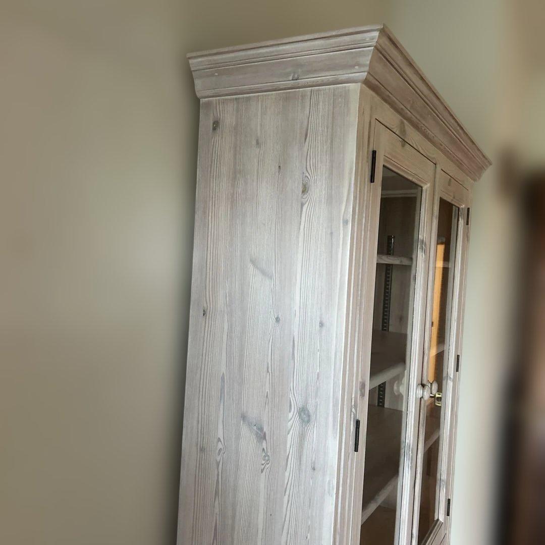 ガラスキャビネット　パイン　ハーベスト