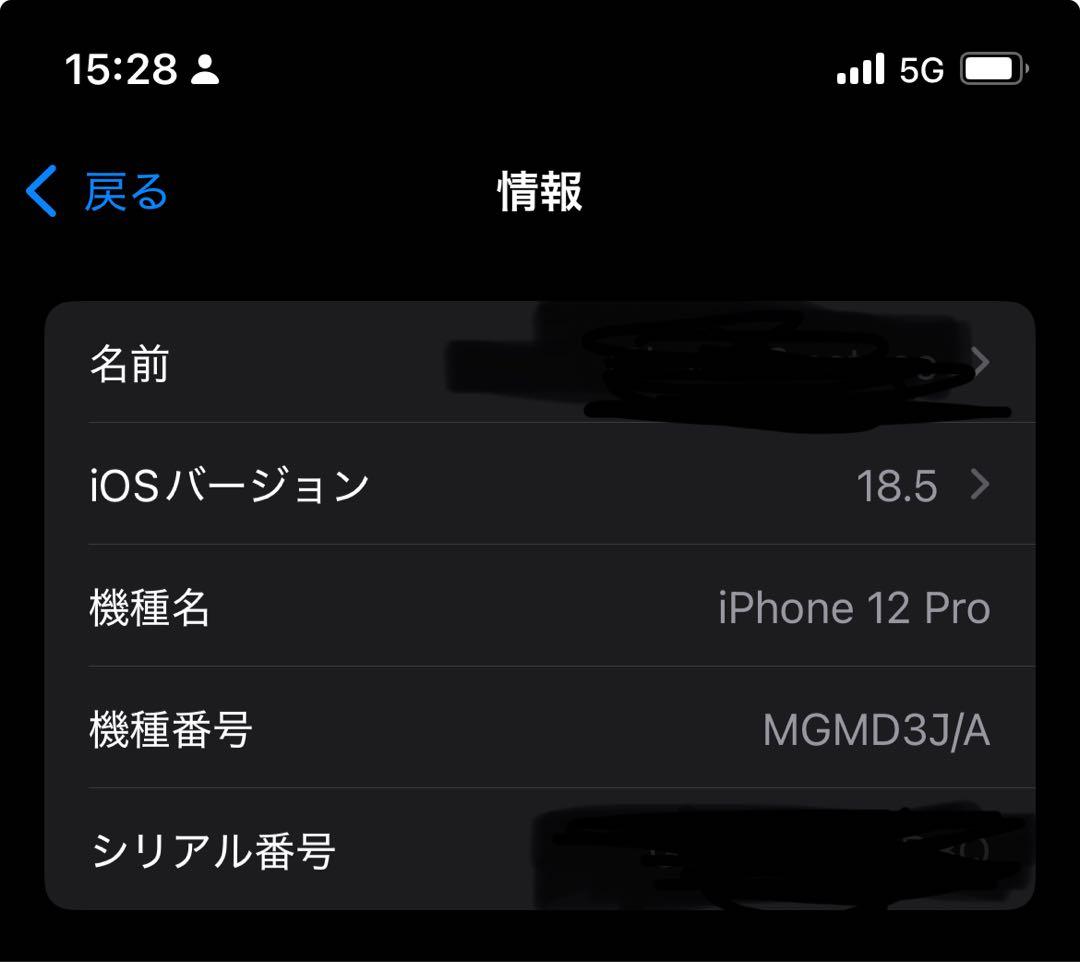 美品iPhone12 Pro 256G SIMフリー純正電池90%