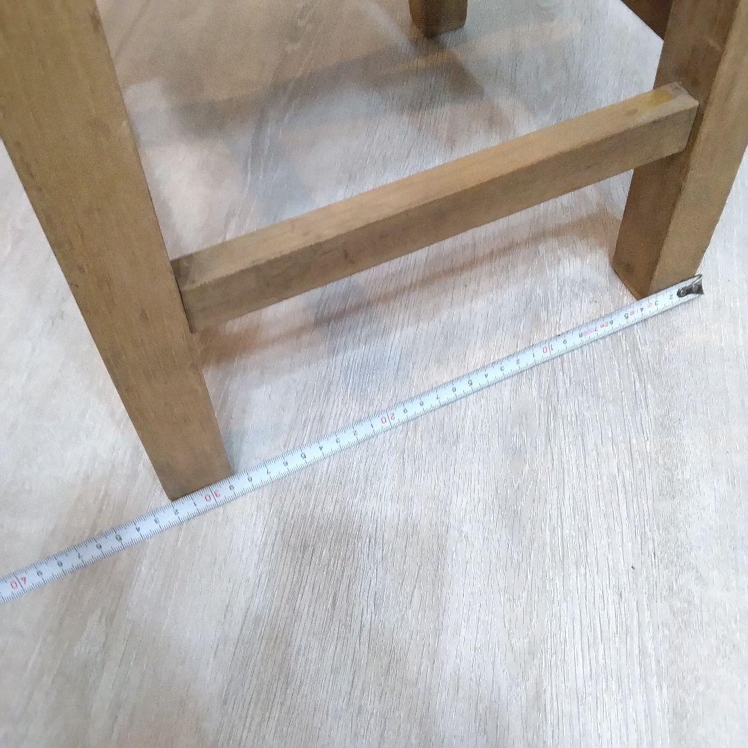 スツール　木製スツール　革張りスツール　ヴィンテージ　昭和レトロ　革