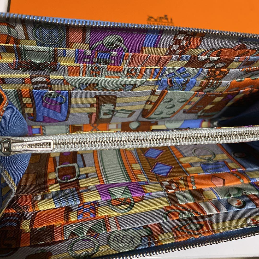 エルメス アザップ シルクイン 未使用 長財布 旧ファスナー 希少モデル