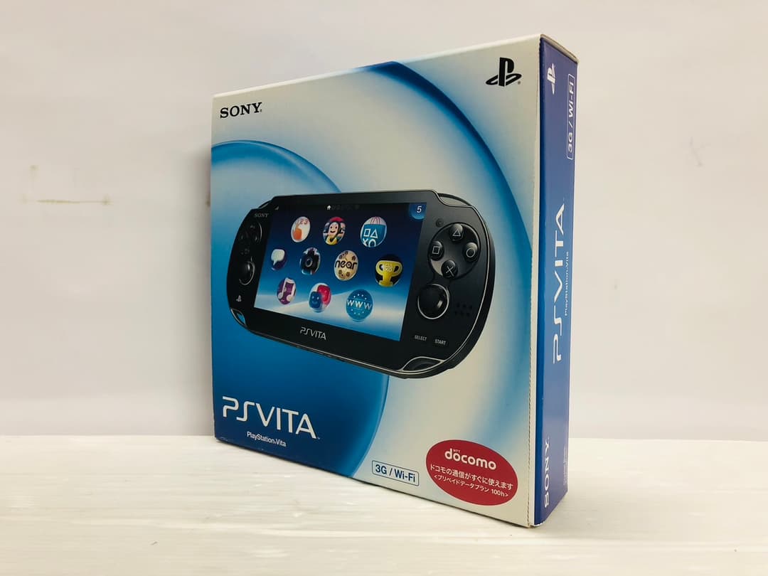★未使用★極美品PS Vita3G/Wi-Fiモデルクリスタル・ブラック1100