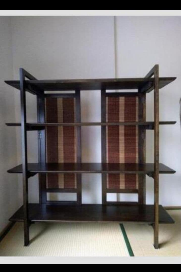 USED ダークブラウン 木製オープンシェルフ