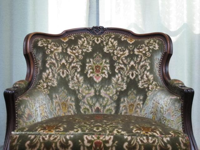 カリモク domani ドマーニ Louis XV 1人掛け ソファ 定価46万