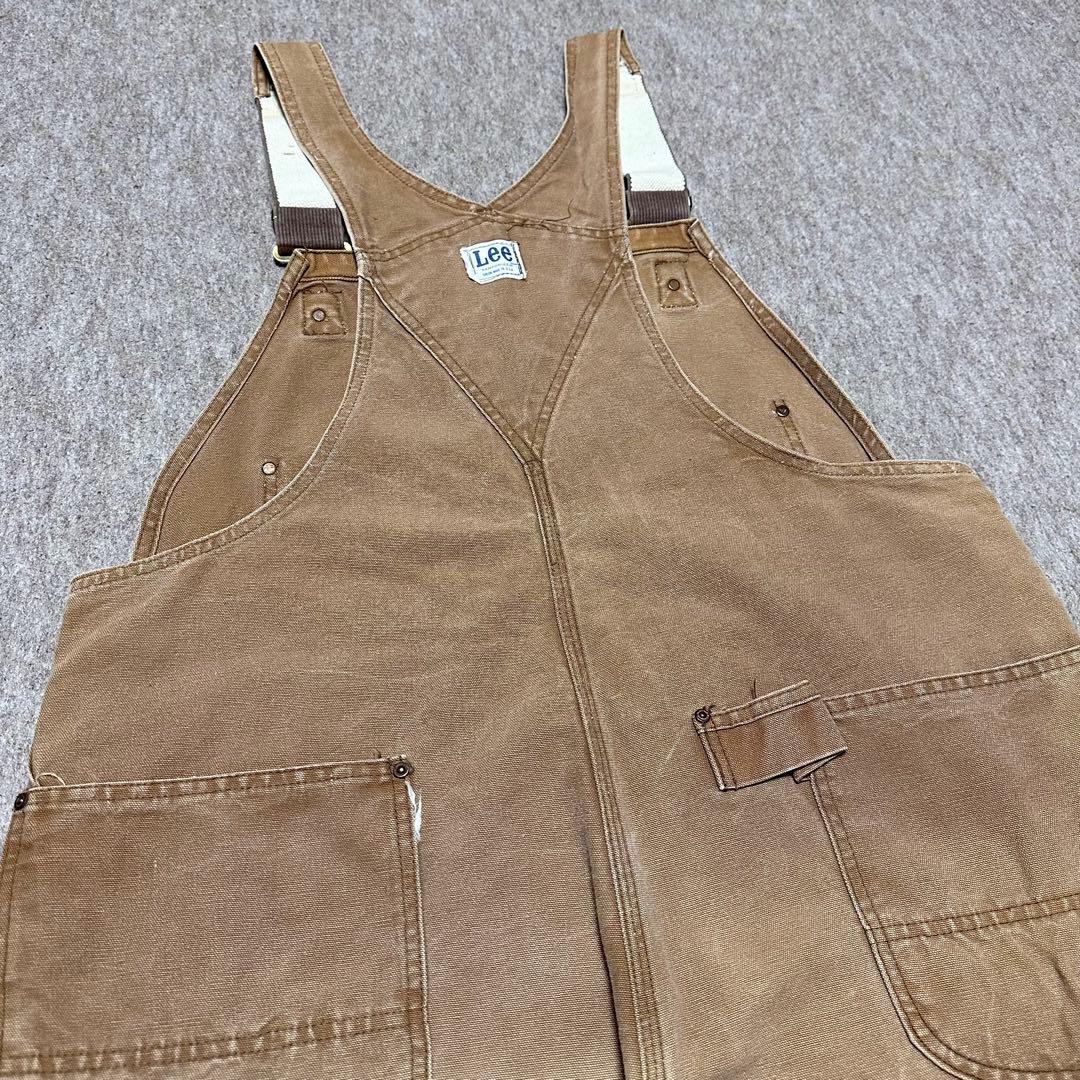 Lee オーバーオール ブラウンダック ダブルニー 山ポケ 60s 70s