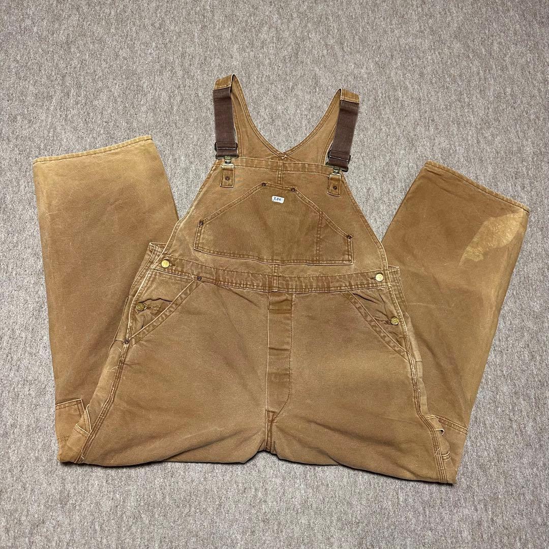 Lee オーバーオール ブラウンダック ダブルニー 山ポケ 60s 70s
