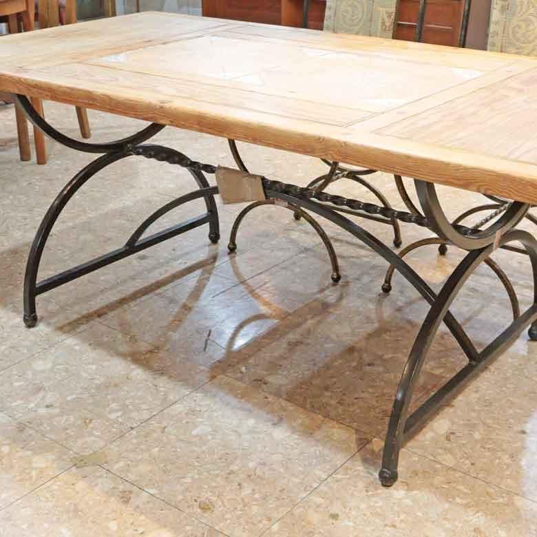 タイルトップ オールドパイン ダイニングテーブル ヴィンテージ