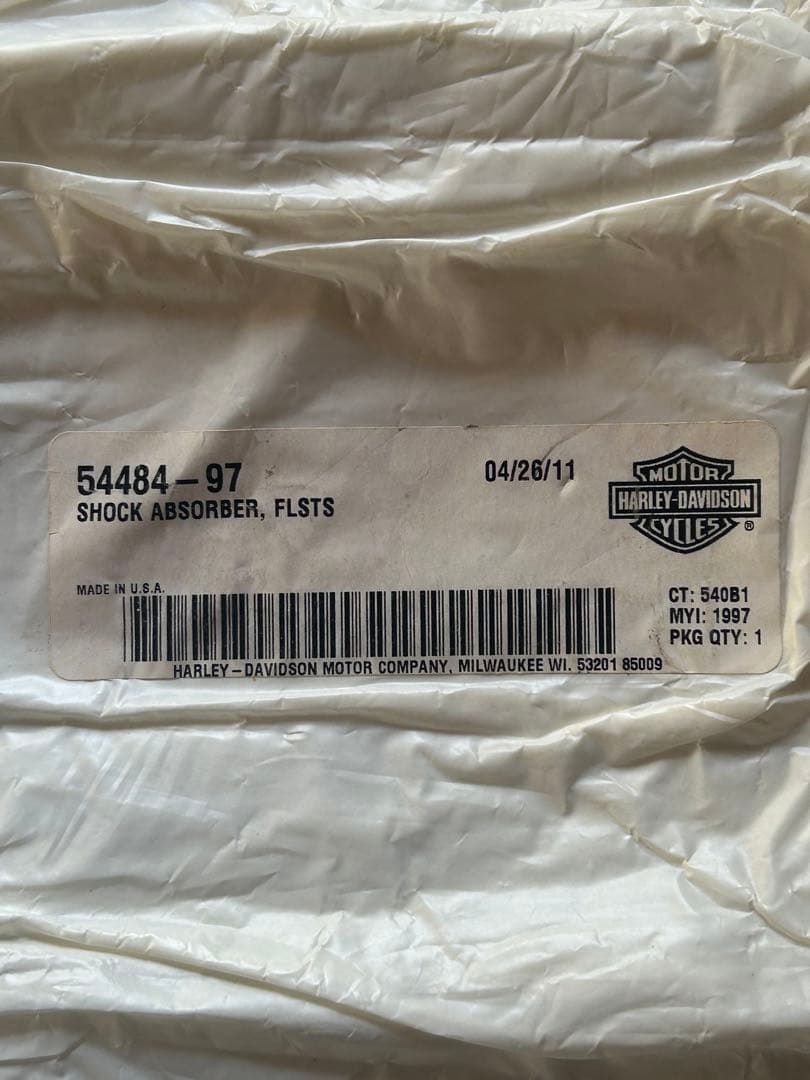 新品　純正ハーレーダビッドソン　クロームショックアブソーバー　97〜FLSTS用