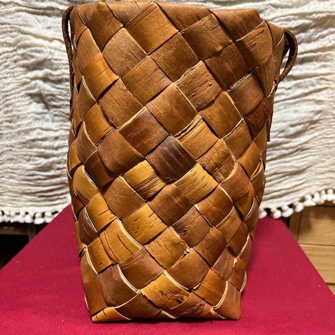 白樺かごバッグ　特大サイズ　フィンランド　北欧