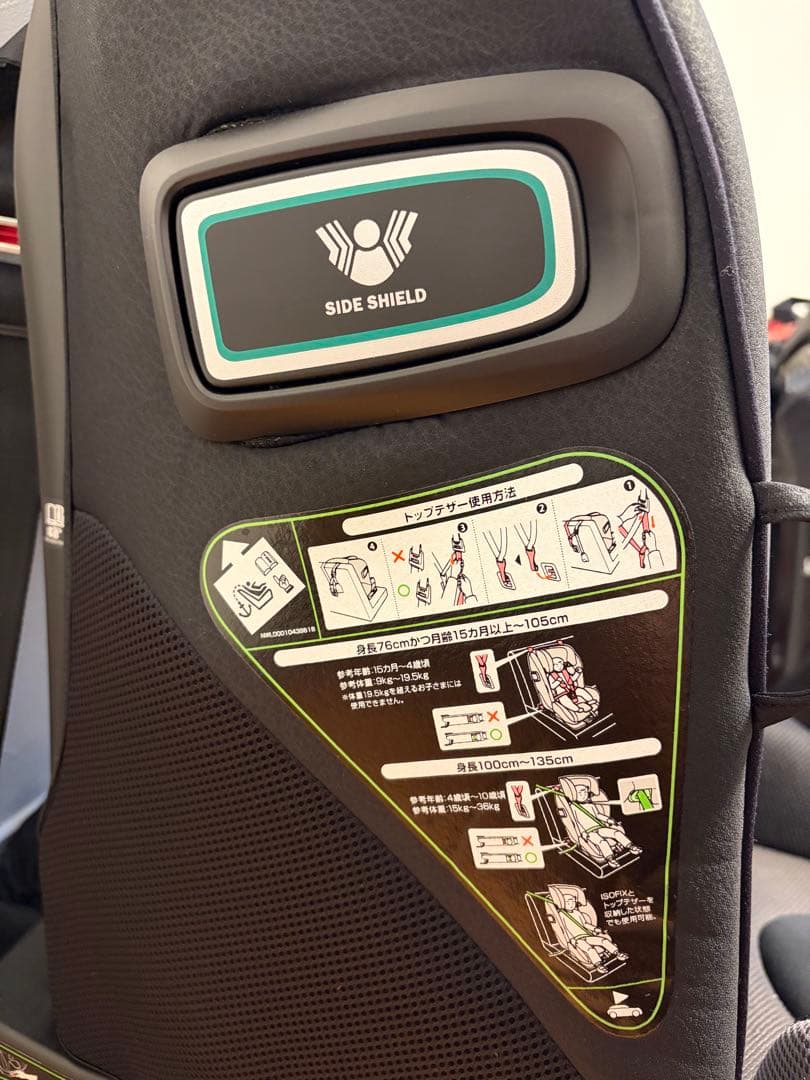 Aprica チャイルドシート ISOFIX(付属品全てあり)