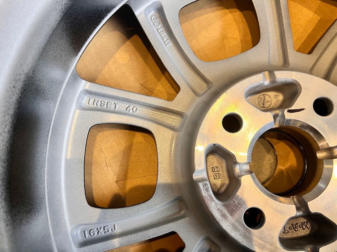 新品　アルミホイール16×5J 4H 100PCD+40 4本 クロスビー　2本