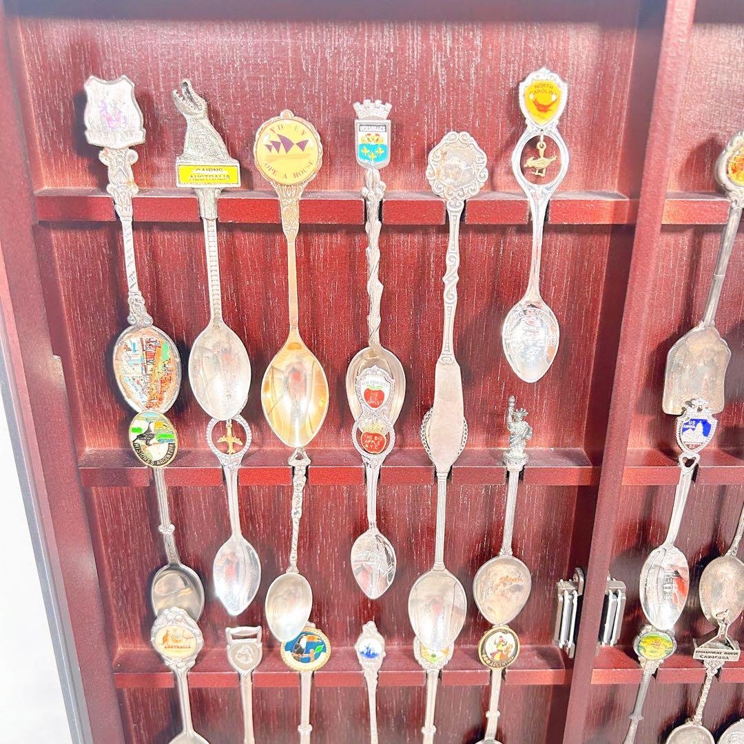スーベニアスプーン　キャビネット ビンテージ アンティーク コレクション まとめ