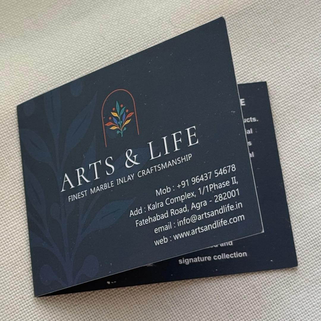 インド産　天然大理石細工　ベース　花瓶