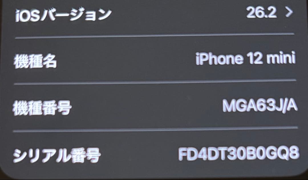 Apple iPhone 12mini ホワイト　本体※ジャンク
