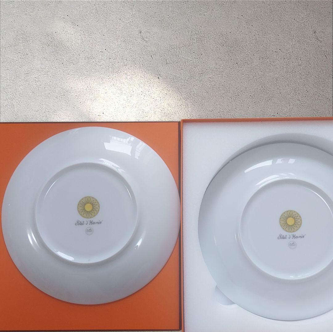 【未使用】【匿名配送】エルメス　ソレイユ　デザートプレート 2枚セット