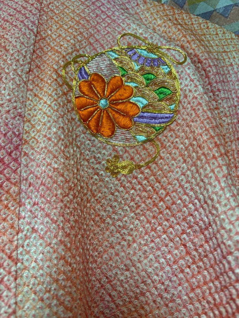 【期間限定セール】七五三 着物 15点セット　 一式セット　総絞り　赤とピンク