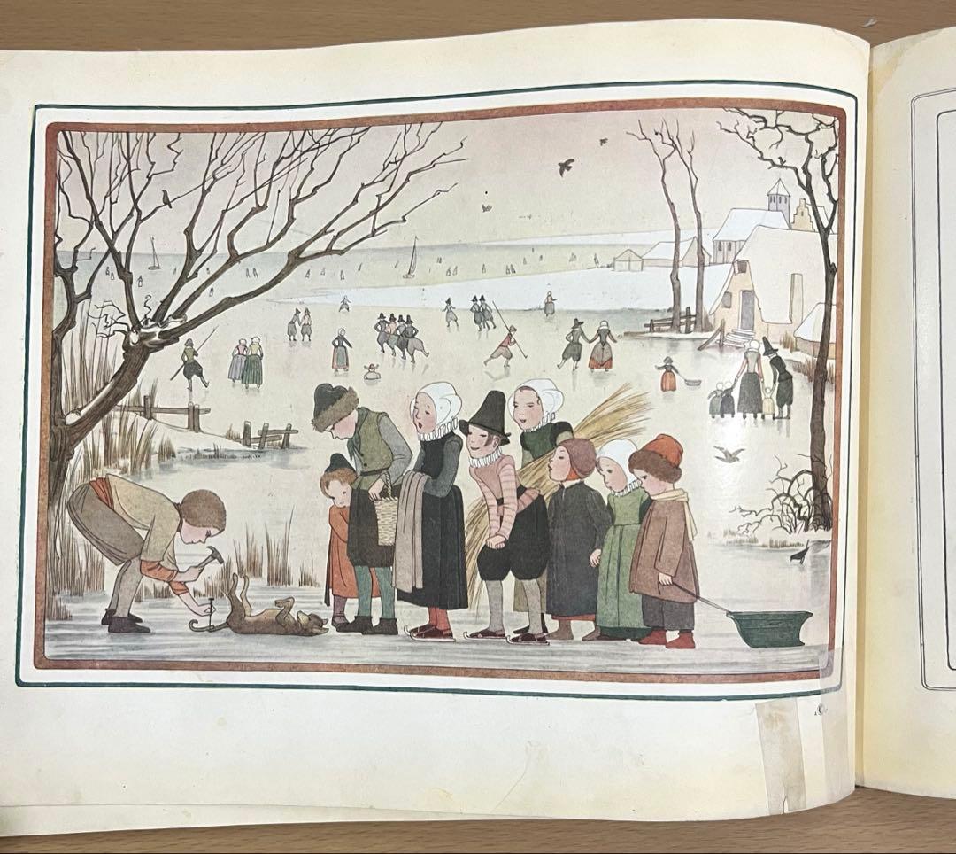 No.317 希少 洋書 古書 ル•メール 絵本 アンティーク オランダ童謡