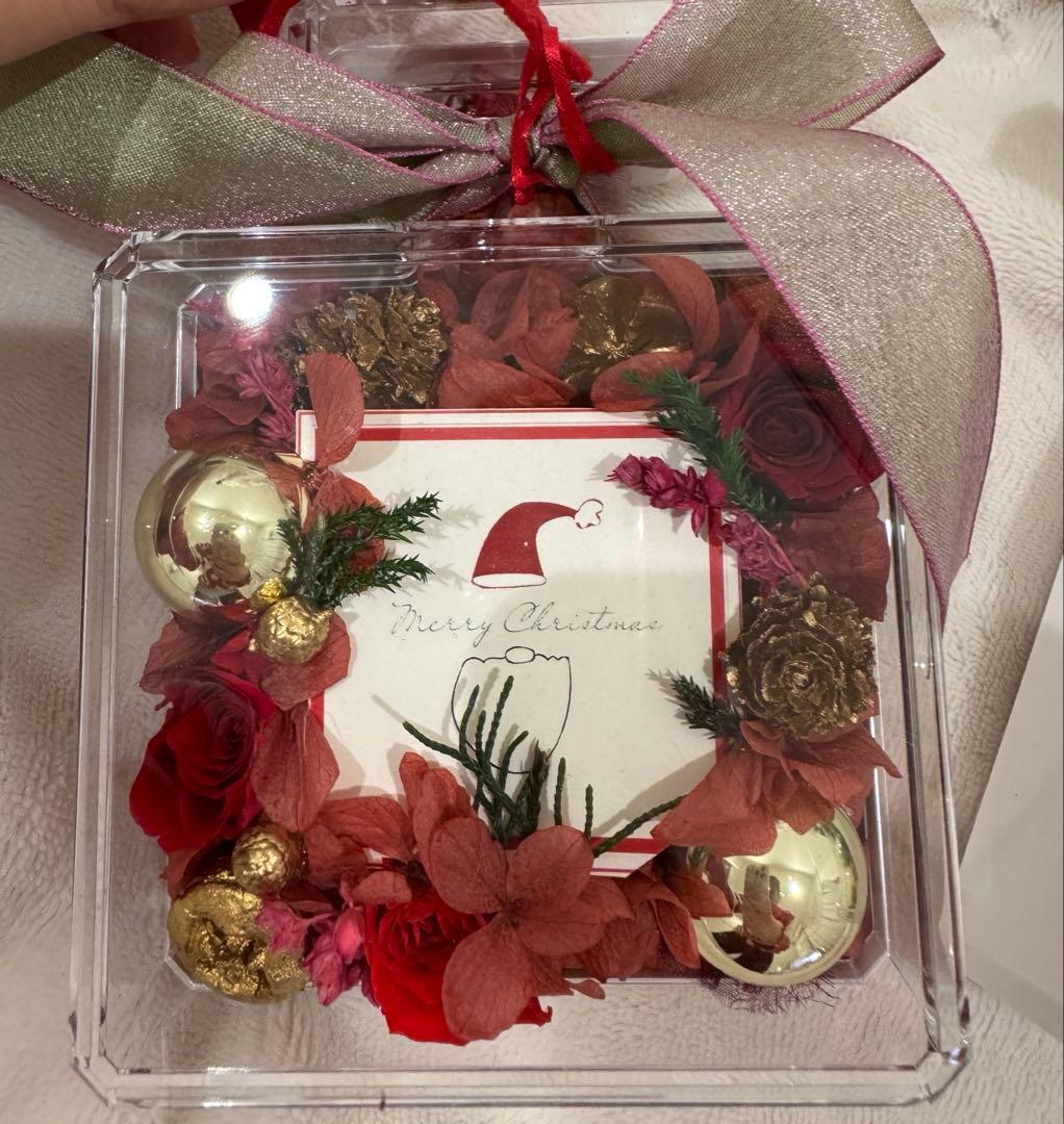 阪急百貨店 サトウ花店 プリザーブドフラワー クリスマス 3点セット