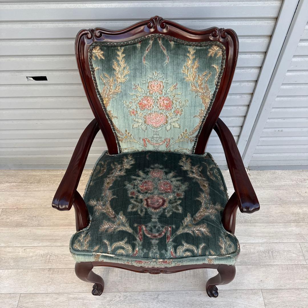 ヴィンテージ レトロ　モリシゲ 森繁 アームチェア オリーブ印　金華山